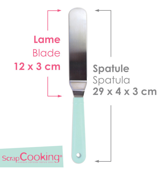 Petite spatule coudée en inox réf.5177
