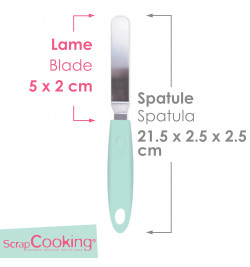 Mini spatule coudée en inox réf.5178