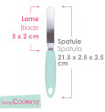 Mini spatule coudée en inox réf.5178