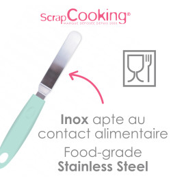 Mini spatule coudée en inox réf.5178