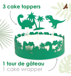 Déco gâteau dino réf.4911