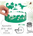 Cake scenery wrapper + cake toppers Dino