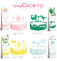 Cake scenery wrapper + cake toppers Dino