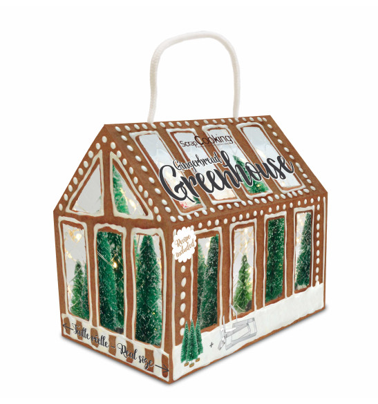 Gingerbread greenhouse - 5 cookie cutters+ 3 fir trees