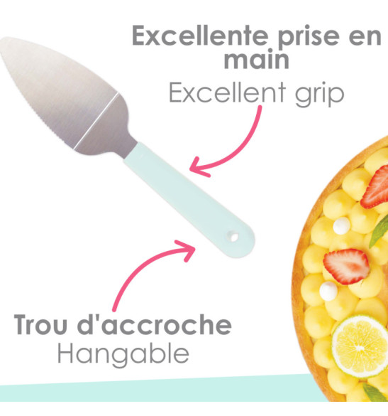 Pelle à tarte crantée inox réf.5184