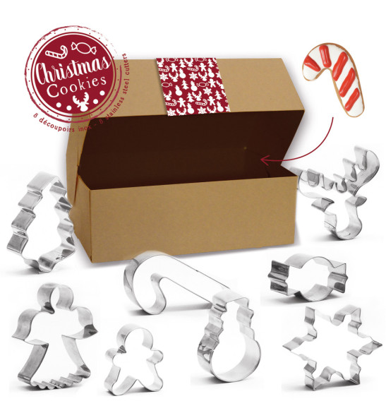 Box of 8 Christmas cutters Box of 8 Christmas cutters