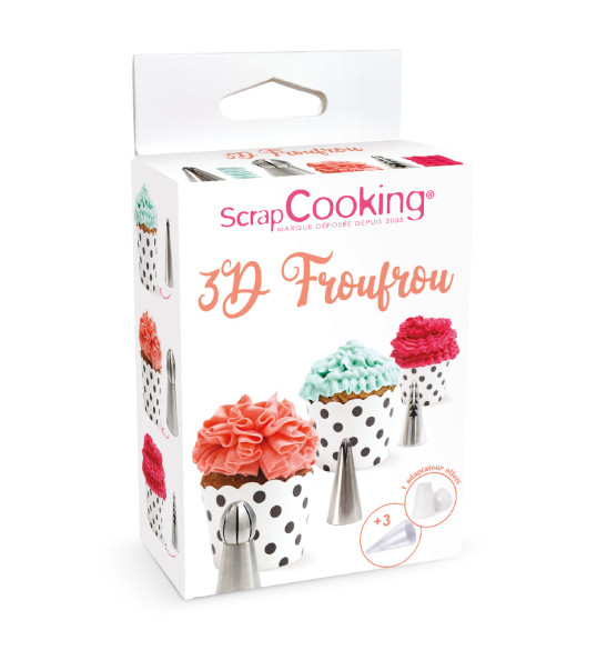 3D froufrou piping tip kit 3D froufrou piping tip kit