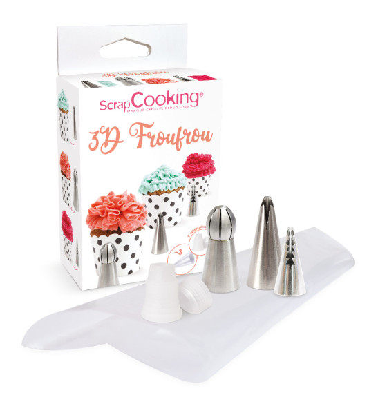3D froufrou piping tip kit