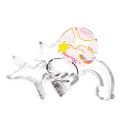 4 Unicorn cookie cutters on...
