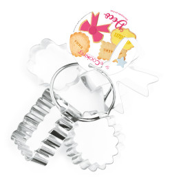 4 Deco cookie cutters on a...