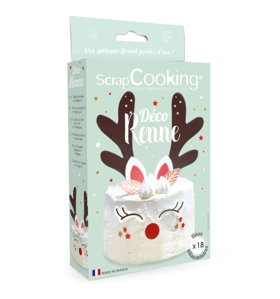 Reindeer edible wafer decoration kit Reindeer edible wafer decoration kit