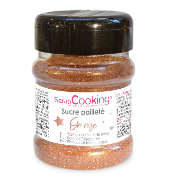 Rose gold iridescent sugar 160g