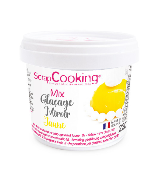 Pot of yellow mirror glaze mix 220g Pot of yellow mirror glaze mix 220g