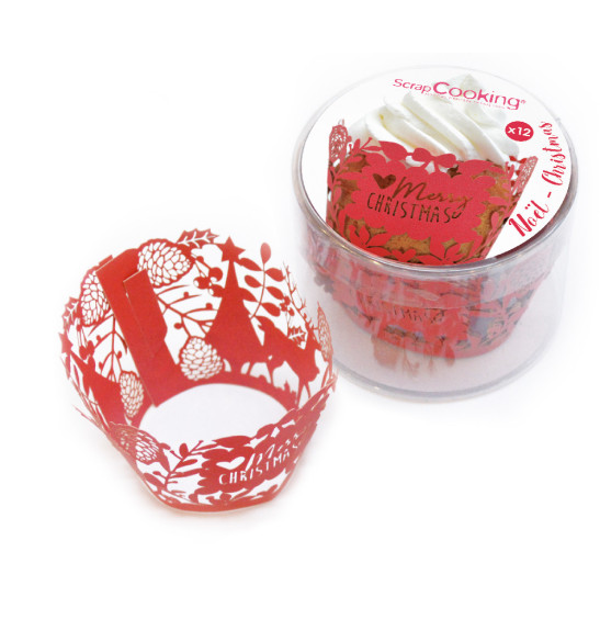 12 Christmas cupcake wrappers