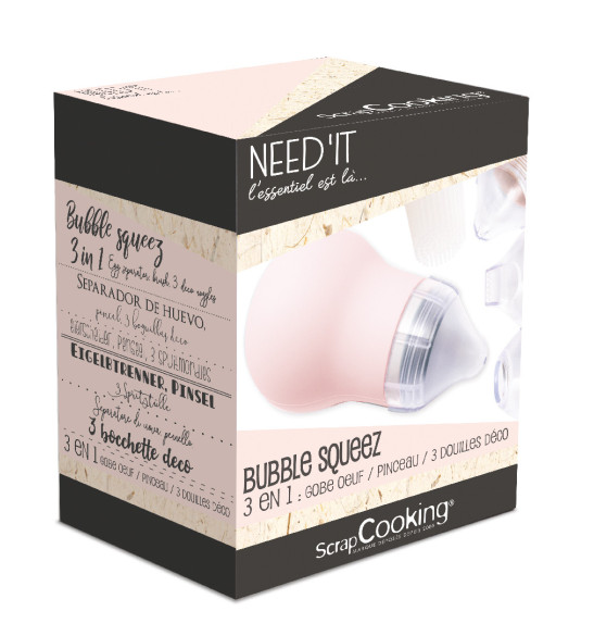 Bubble Squeez - Brush, egg separator, decorative piping tips Bubble Squeez - Brush, egg separator, decorative piping tips