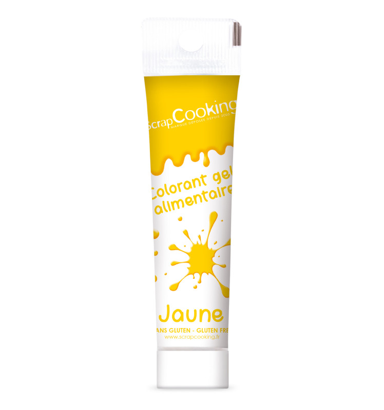 Colorant gel alimentaire jaune 20 gr