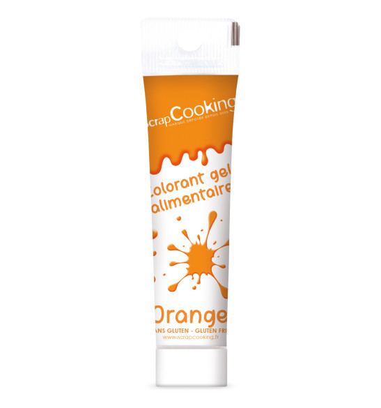 Colorant gel alimentaire orange 20 gr réf.7136