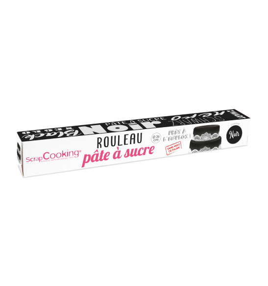 Rouleau pâte à sucre noire 7268