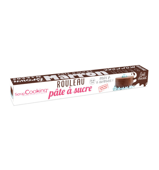 Pâte à sucre rouleau chocolat 36 cm Pâte à sucre rouleau chocolat 36 cm