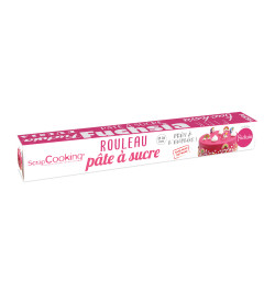 Pâte à sucre prête à l'emploi rouleau fuchsia réf.7274