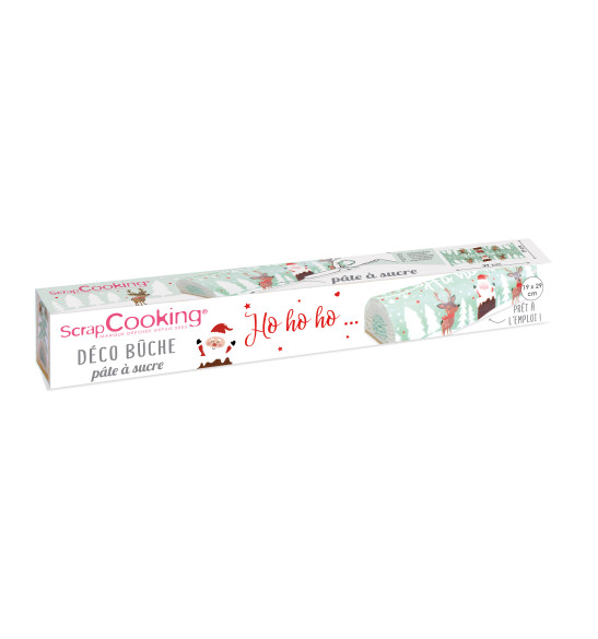 Rouleau pâte à sucre déco de bûche Hohoho Rouleau pâte à sucre déco de bûche Hohoho