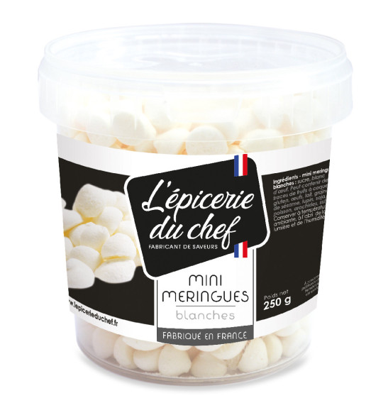 Minis meringues blanches 250g Minis meringues blanches 250g