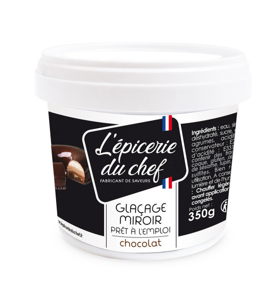 Glaçage miroir chocolat prêt à l'emploi 350 g Glaçage miroir chocolat prêt à l'emploi 350 g