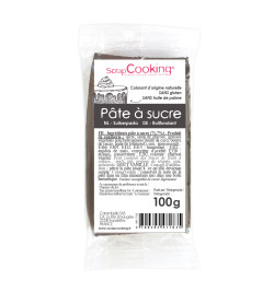 Pâte à sucre gris 100g réf.7183