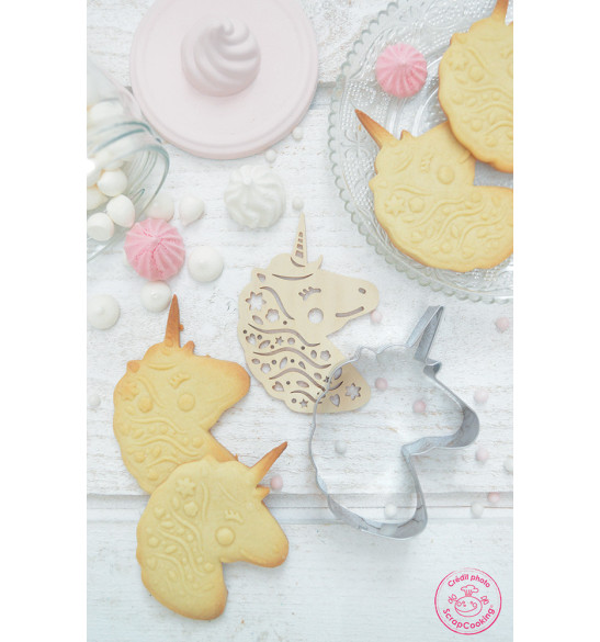 Découpoir + embosseur bois licorne - ScrapCooking®