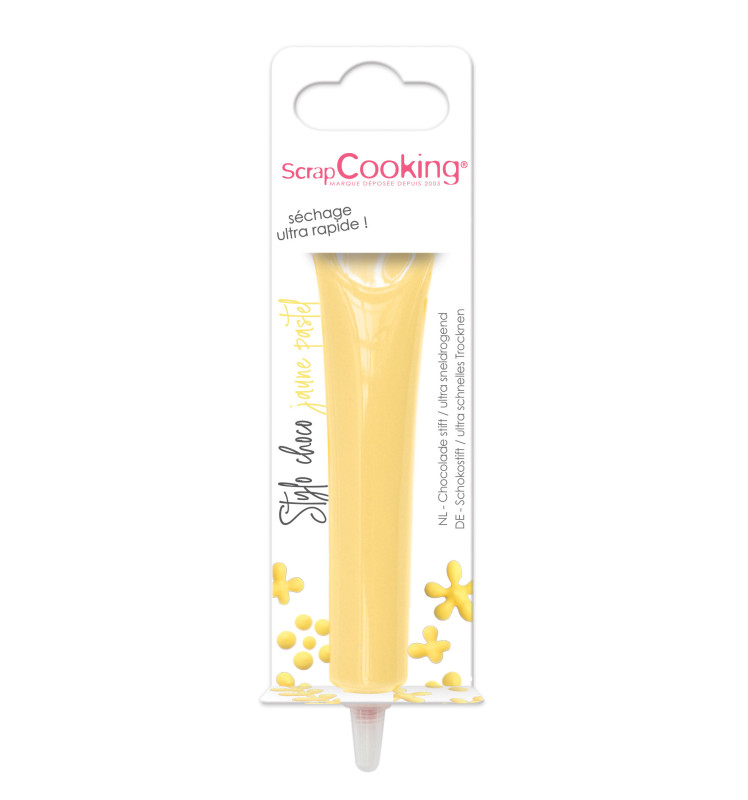 Stylo goût choco jaune pastel