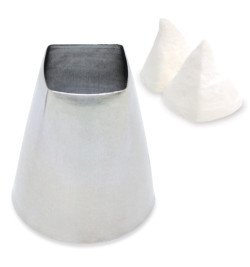 Stainless steel smooth square piping tip  - ScrapCooking®