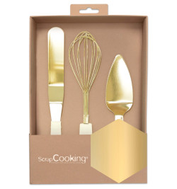Box 3 golden utensils - ScrapCooking®
