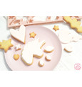 Unicorn-themed multi-cookie cutter sheet
