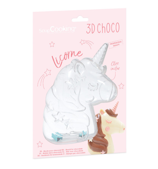 3D chocolate mould Unicorn