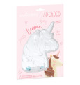 3D chocolate mould Unicorn