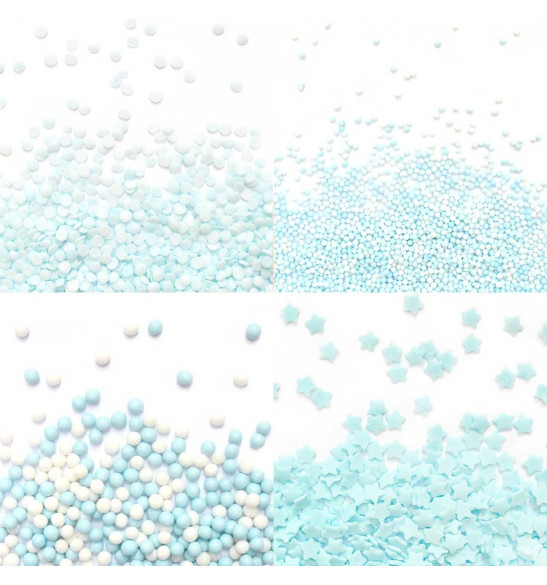 Blue Mix - 64g sugar sprinkles