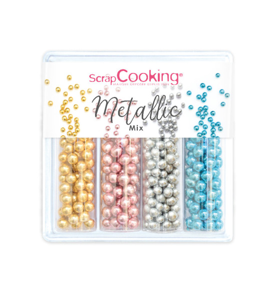 Metallic Mix - 52g sugar sprinkles  - ScrapCooking®