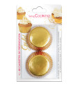 +/- 48 Gold-coloured cupcake cases