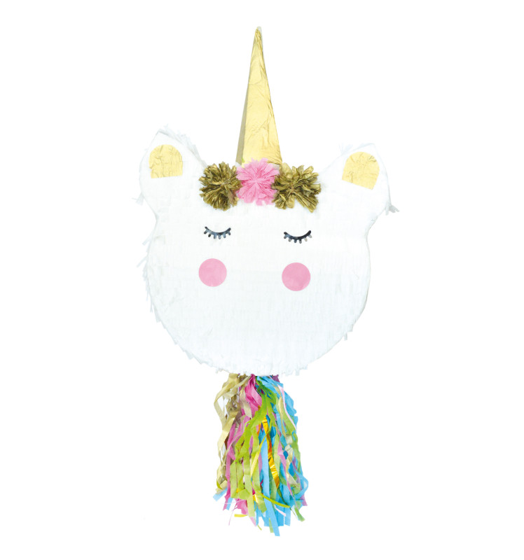 Piñata tête licorne