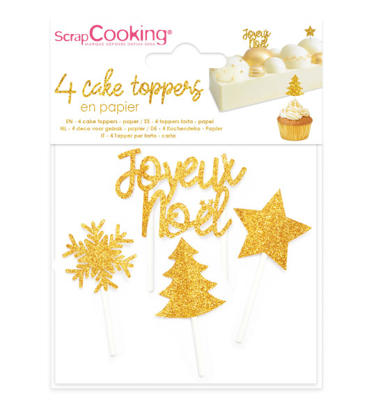 Accessoires de Noël dorés par 4 ScrapCooking sur marjanemall aux