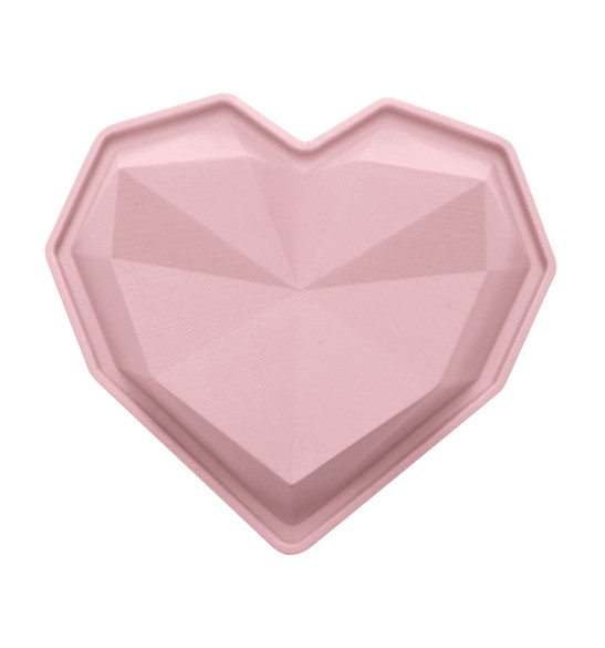 6 Individual silicone moulds Diamond hearts