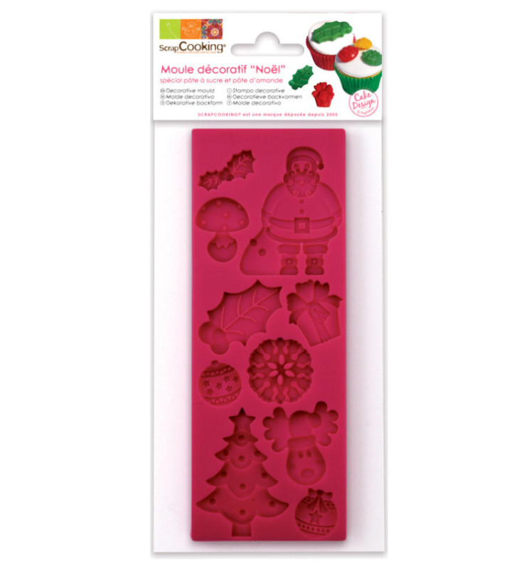 ScrapCooking® silicone mould for making Christmas-themed sweet scenery