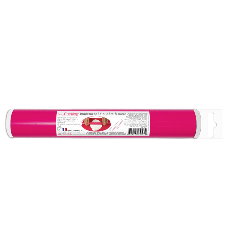 Small plastic fondant rolling pin 16 cm