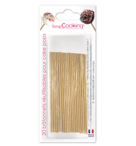 20 bâtonnets pour cake pops réf.5171