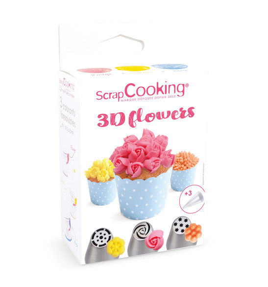 Kit douilles russes 3D flowers réf.1821