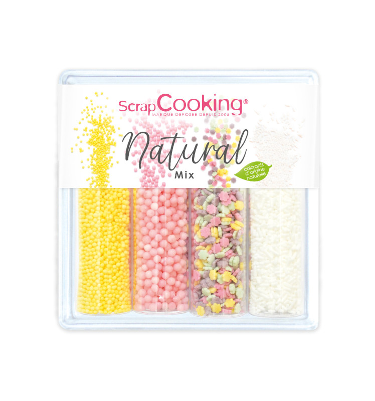 Décors sucrés Natural mix 74g - ScrapCooking®