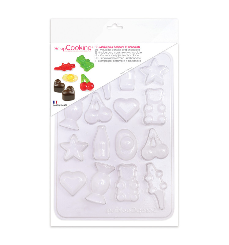 Blister mould for 16 sweets and chocolates