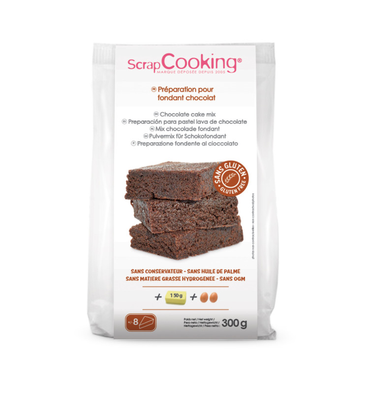 Préparation fondant chocolat sans gluten