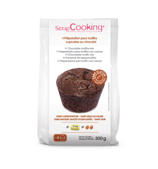 Préparation muffins chocolat sans gluten Préparation muffins chocolat sans gluten