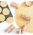 Mini embossing wooden roller Heart réf.5301